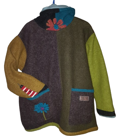*Flora* Outdoor Pullover Filz weich gefüttert