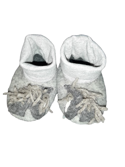 Babys erste Schühchen Filz/ Biobaumwolle