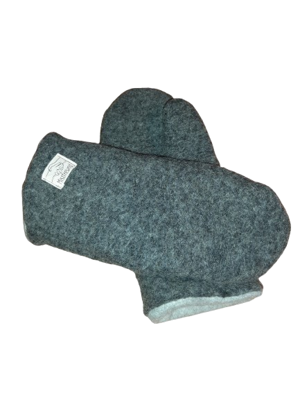 Fausthandschuhe S/M/L/XL Filz / Biobaumwolle