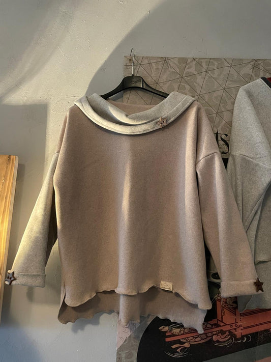 1a Top Artikel!  100% Biobaumwolle Pullover, Vokuhila bis Größe 50